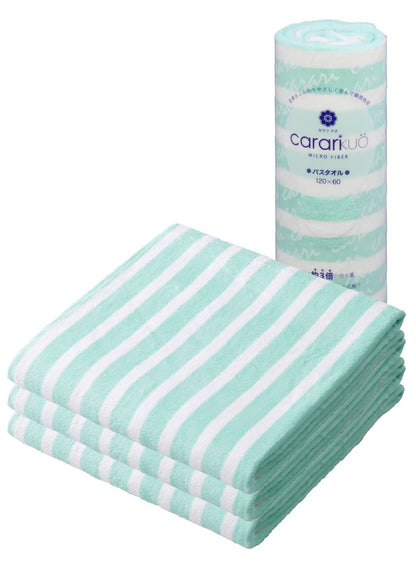 CB JAPAN Microfiber Bath Towel Set of 3 Soft and Quick-Drying 60x120cm