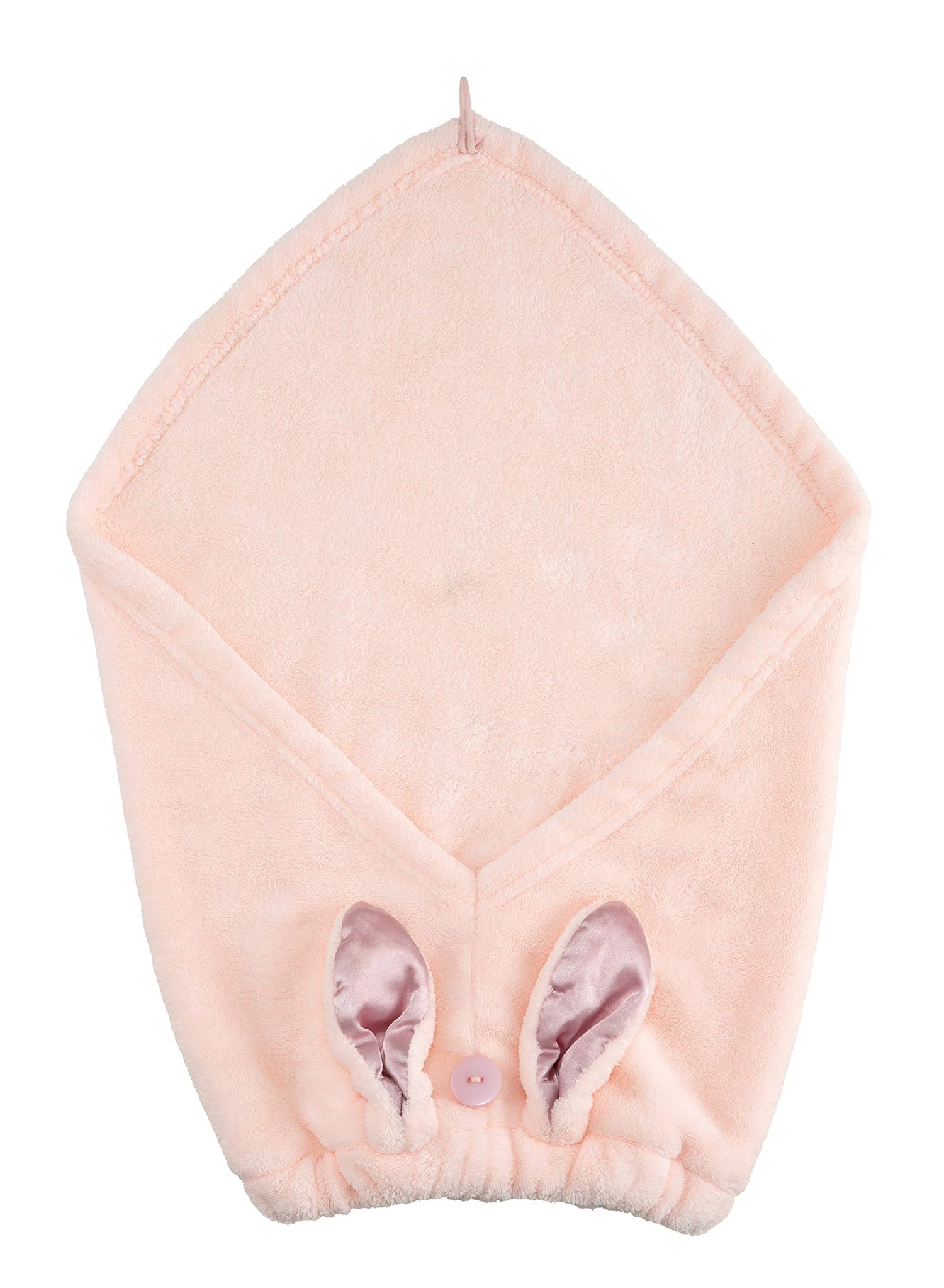CB JAPAN carari Hair Turban for Cleansing, Pool, Bath, Super Absorbent [3 times] Microfiber Satin Rabbit [Head Circumference 44~68cm] Quickly Absorbs Water in Fiber Gaps, Quick Drying, Marshmallow Soft Touch, Fluffy and Mochi-Like Carari Zooey