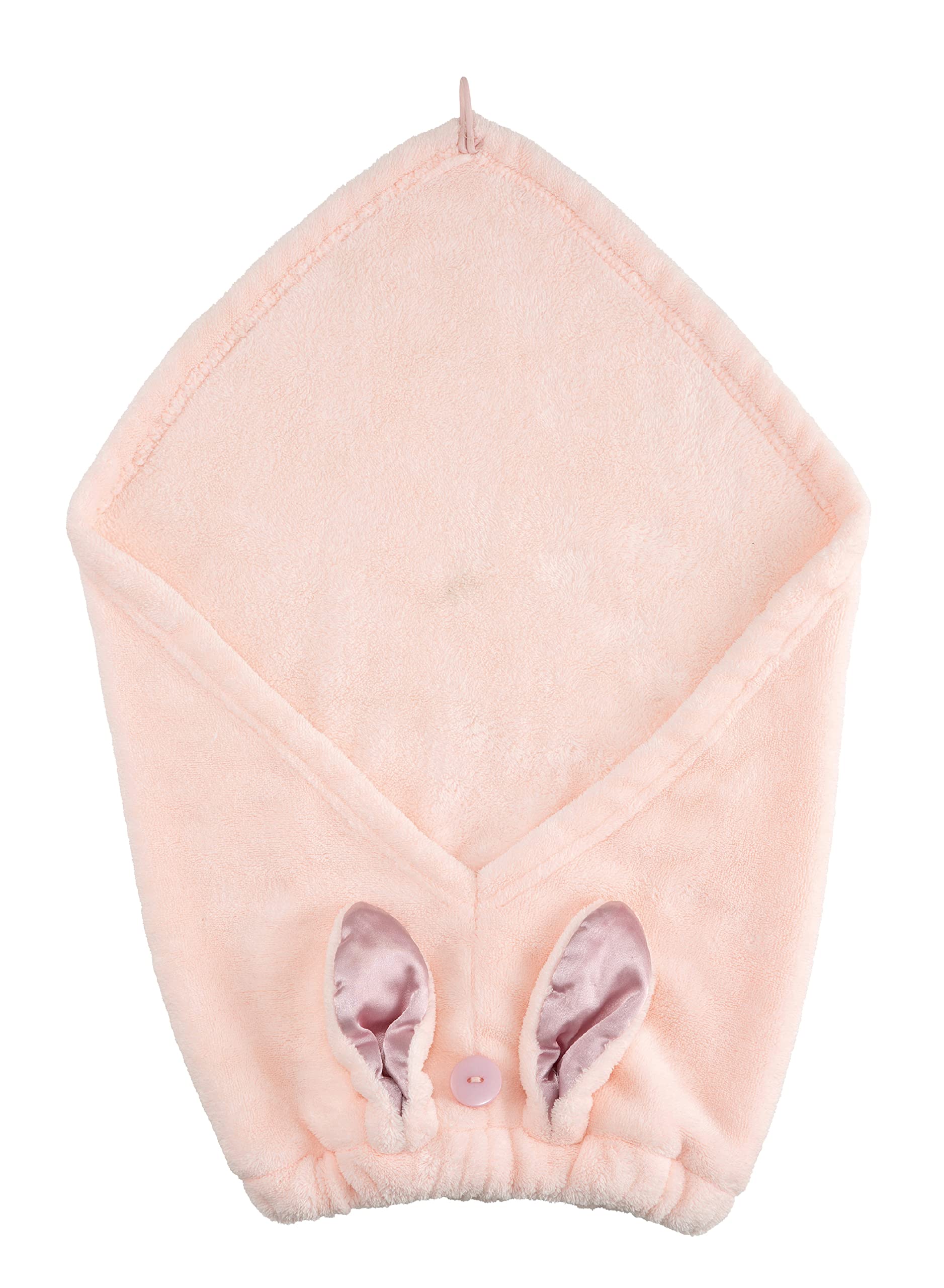 CB JAPAN carari Hair Turban for Cleansing, Pool, Bath, Super Absorbent [3 times] Microfiber Satin Rabbit [Head Circumference 44~68cm] Quickly Absorbs Water in Fiber Gaps, Quick Drying, Marshmallow Soft Touch, Fluffy and Mochi-Like Carari Zooey