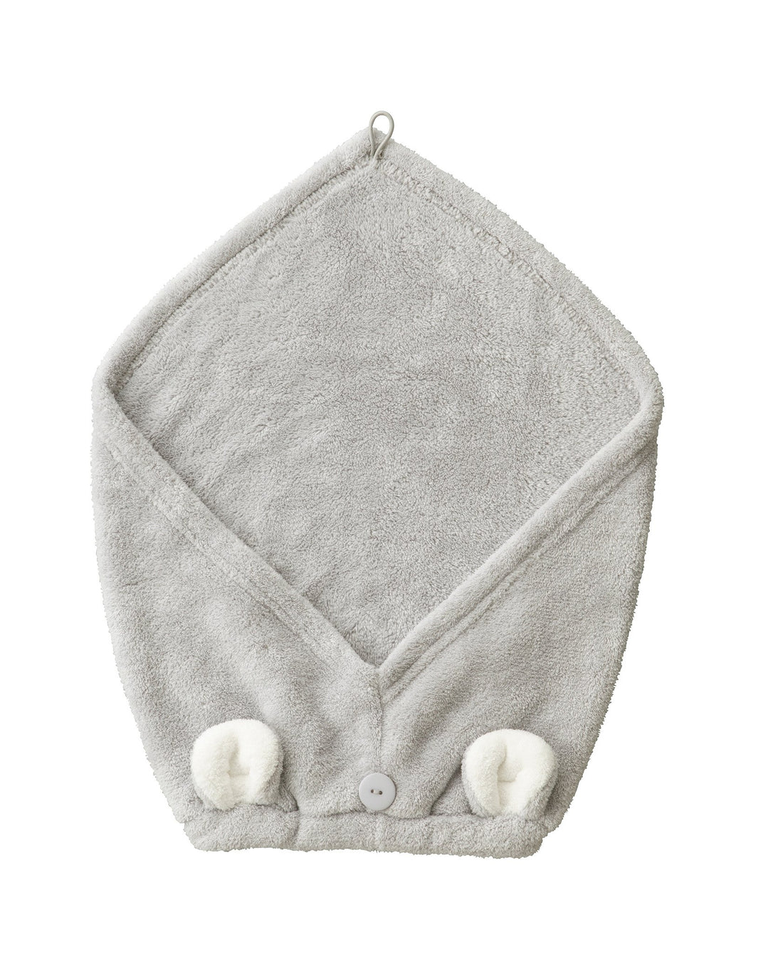 CB JAPAN carari Hair Turban for Face Washing, Pool, Bath - Microfiber with [3x] Absorbency Koala [Head Size 44~68cm] Quickly Absorbs Water in Fiber Gaps, Quick Dry, Marshmallow Soft Texture, Fluffy and Mochi-like Carari Zooey