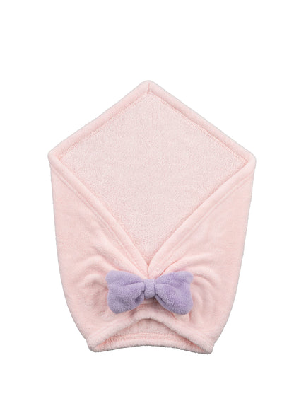 carari Hair Turban for Washing, Pool, Bath, Absorbency [3 times] Microfiber Pink [M Size/For Short to Medium Hair/Circumference 45~84cm] Quickly Absorbs Water in Fiber Gaps, Quick Drying, Marshmallow Soft Texture, Fluffy and Cozy, CB Japan Carari More