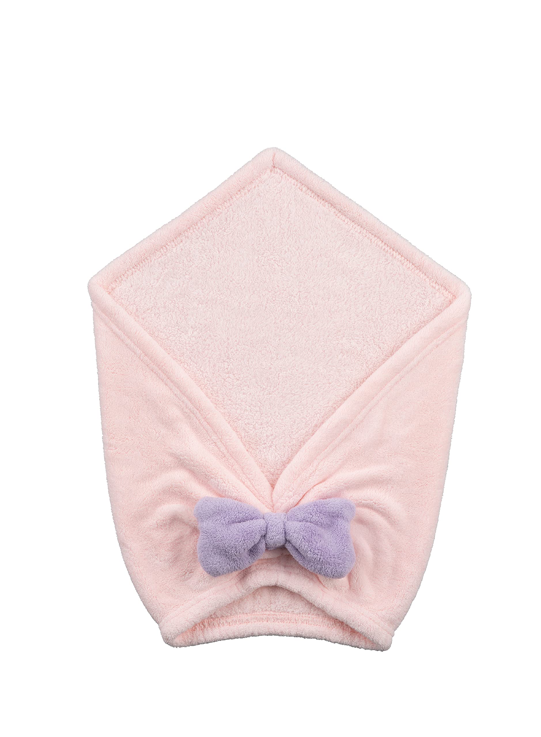 carari Hair Turban for Washing, Pool, Bath, Absorbency [3 times] Microfiber Pink [M Size/For Short to Medium Hair/Circumference 45~84cm] Quickly Absorbs Water in Fiber Gaps, Quick Drying, Marshmallow Soft Texture, Fluffy and Cozy, CB Japan Carari More