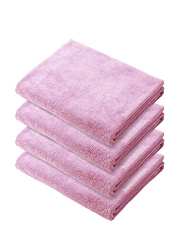 CB JAPAN Hair Drying Towel Microfiber Pink Set of 4 for Quick Drying
