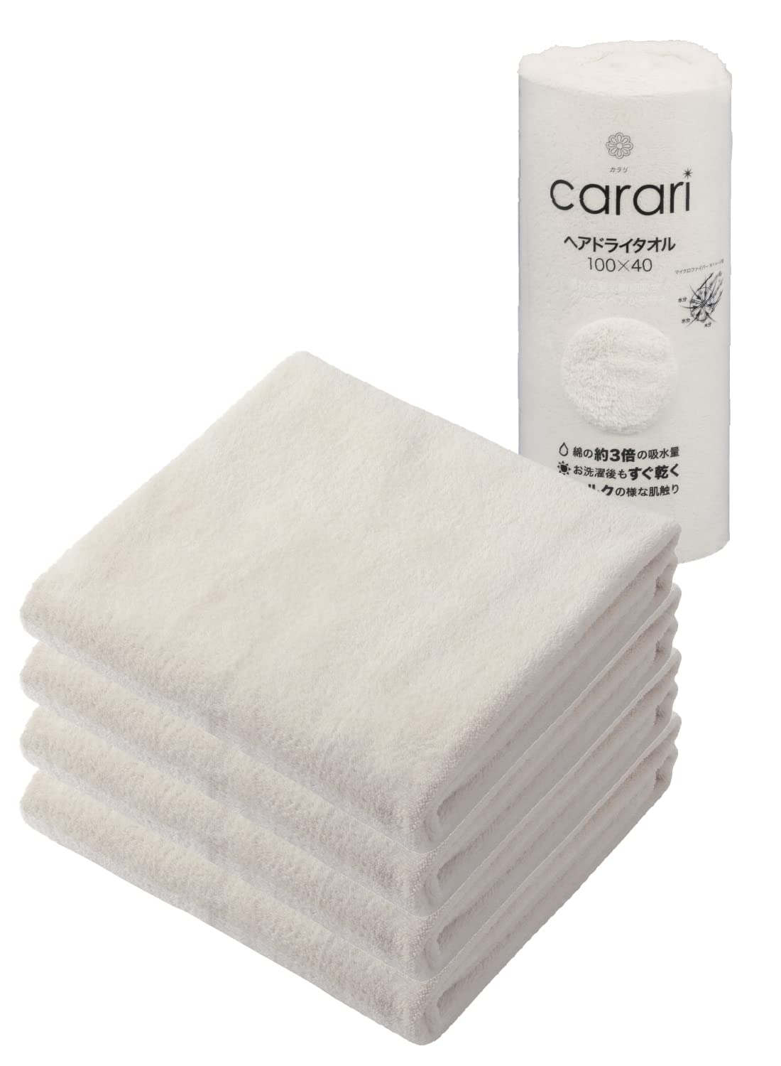 CB JAPAN Serviette de séchage pour cheveux en microfibre 100x40 cm