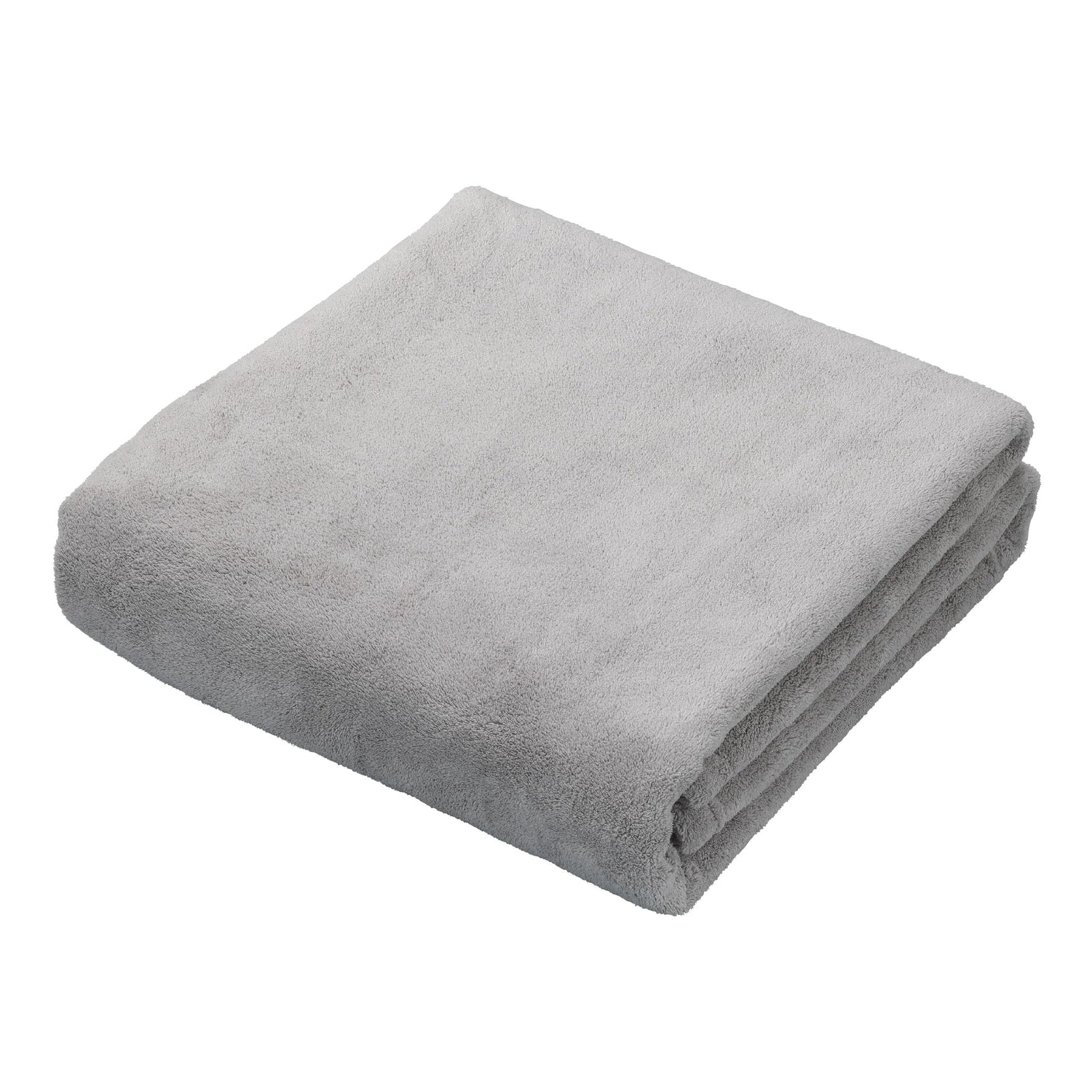 carari Bath Towel Absorbency [5.9 times] Microfiber PREMIUM Gray 1 piece Quick Absorption in Fiber Gaps Quick Drying Marshmallow Softness Fluffy and Mochi-like 60×120cm CB Japan Carari Premium