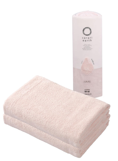 CB JAPAN Microfiber Bath Towel Set of 2 Quick-Drying Earth Pink 60x120cm