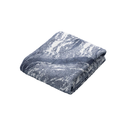 carari Serviette de séchage pour cheveux Microfibre Marble Navy [3,6 fois] de pouvoir d&