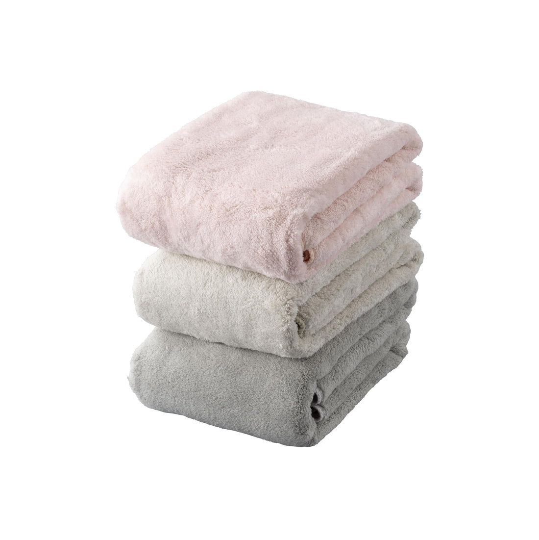 CB JAPAN carari Face Towel, 30 × 80 cm, 3-Pack, Caramel Pink (Pink/Beige/Greige)