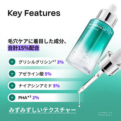 Celladix Glycyrrhizin 3.0 Pore Serum 30ml for Japanese Skincare