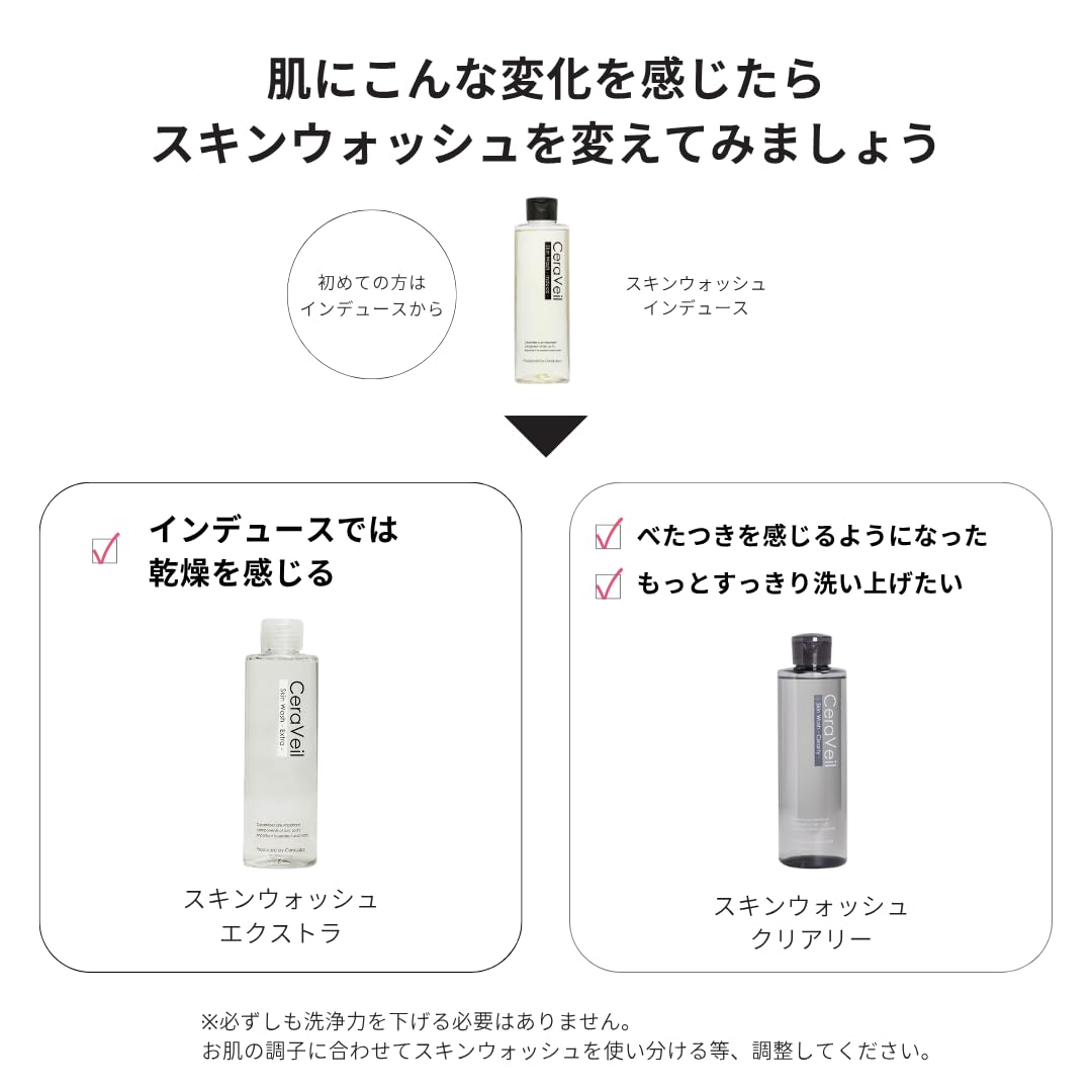 CeraLabo Skin Wash Induce Gentle Cleanser 250mL for Japanese Skincare