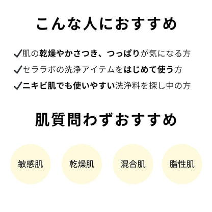 CeraLabo Skin Wash Induce Gentle Cleanser 250mL for Japanese Skincare