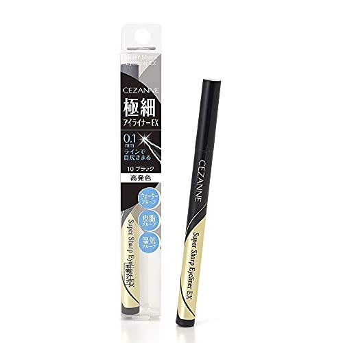 CEZANNE Ultra Fine Eyeliner Waterproof Black 0.48ml