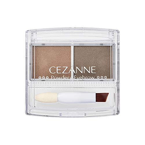 CEZANNE Powdery Eyebrow Soft Brown 2g Micro-particle Eyebrow Powder