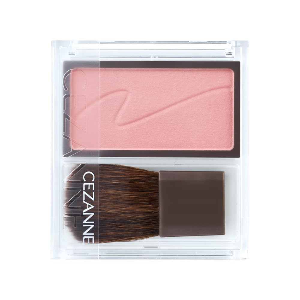 CEZANNE Cheek Brush 04 Pure Pink Blush 2.2g for Natural Glow