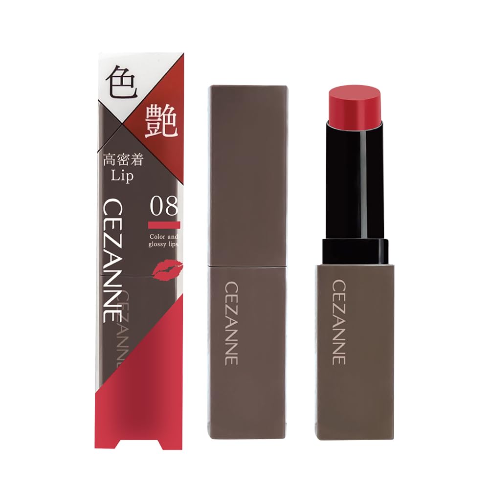 CEZANNE Lip Color Shield Cherry Red Gel 3.7g Long-lasting Color