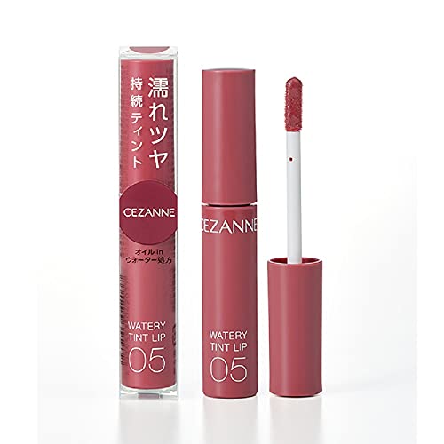 CEZANNE Watery Tint Lip Plum Red 4g Long-lasting Shine