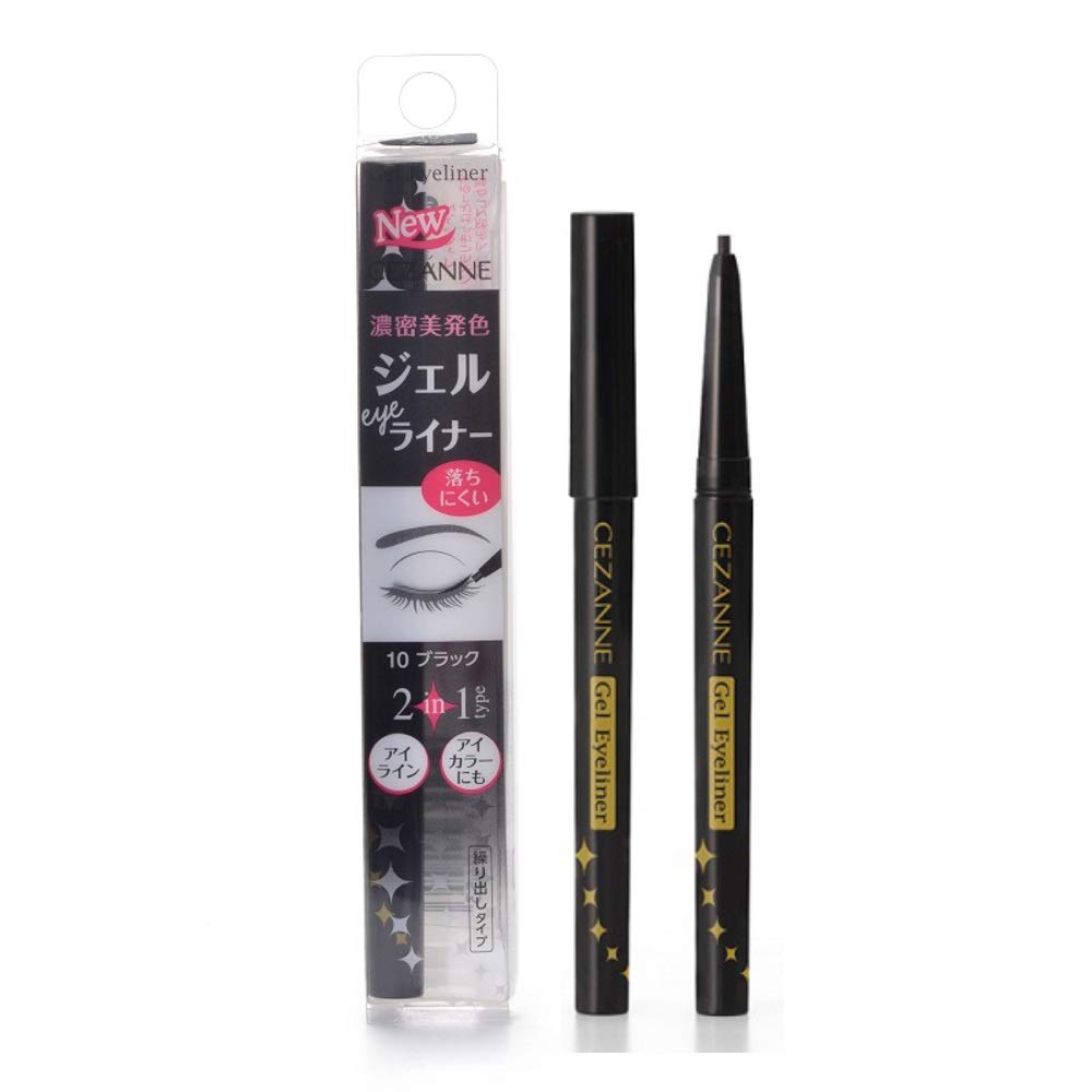 CEZANNE Gel Eyeliner Black 0.1g for Precise Application