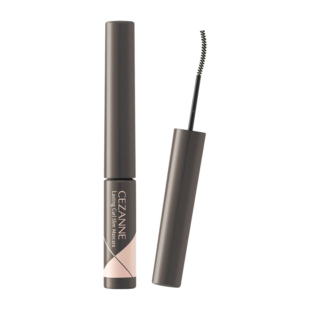 CEZANNE Long-lasting Curl Slim Mascara Black 3.4g with Ultra-fine Brush