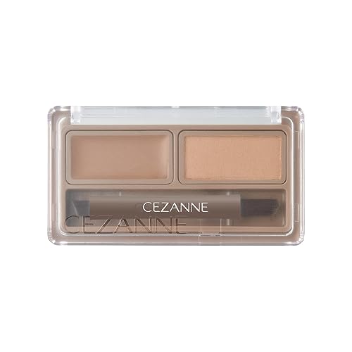 Cezanne Eyebrow Wax &amp; Powder W1 Light Brown 1.9g with Brush