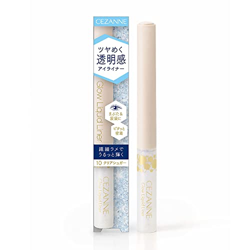 Cezanne Glow Liquid Liner 10 Clear Sugar 2.0g Liquid Glitter Liner Tear Bag Multi-Color Glitter