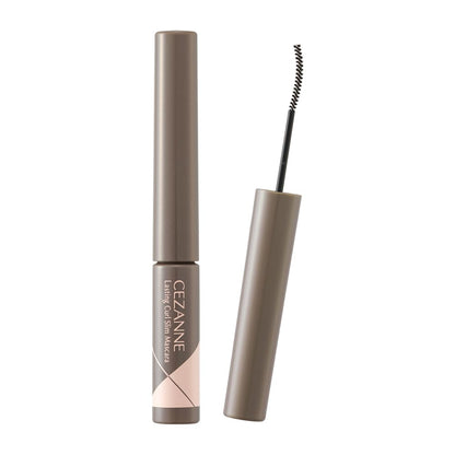 CEZANNE Long-Lasting Curl Slim Mascara Ash 3.4g with Ultra-Fine Brush