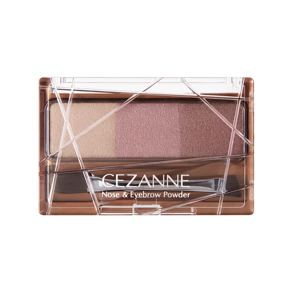 CEZANNE Eyebrow Powder 04 Mauve Brown with Dual Brush