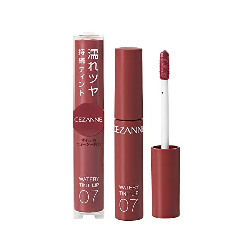 CEZANNE Watery Tint Lip 07 Bitter Red Long-lasting Shine 4.0g