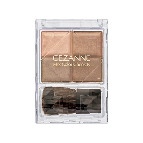 CEZANNE Mix Color Cheek 4 Color Shading with Brush 7.1g