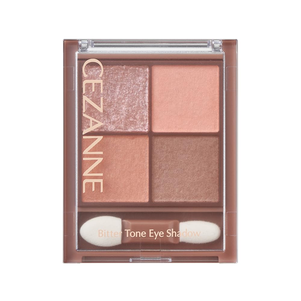 CEZANNE Bitter Tone Eyeshadow 02 Dry Rose 4.5g Rich Brown Powder