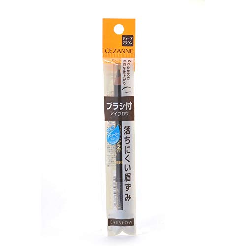 CEZANNE Eyebrow Pencil Deep Brown 1.2g for Natural Finish