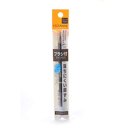 CEZANNE Eyebrow Pencil Deep Brown 1.2g for Natural Finish