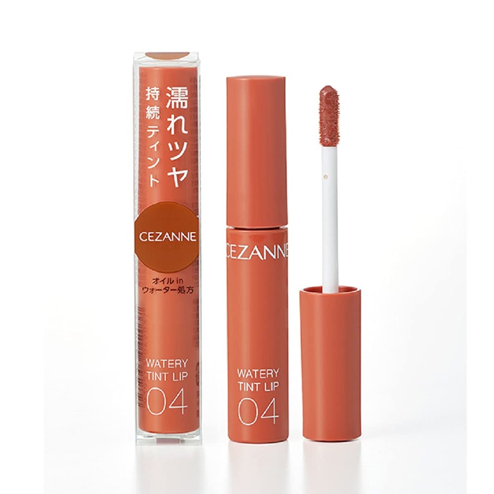 CEZANNE Watery Tint Lip 04 Camel Orange 4g Long-lasting Shine