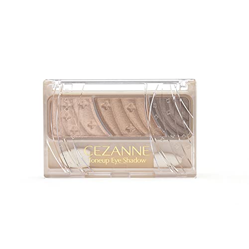 CEZANNE Tone Up Eyeshadow Natural Brown for Brightening Eye Area