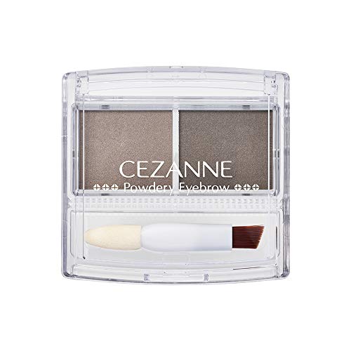 CEZANNE Powdery Eyebrow P3 Charcoal Gray 2g Soft Microfine Eyebrow Powder