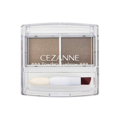 CEZANNE Powdery Eyebrow Natural Brown 2.0g Soft Fine Particle Powder
