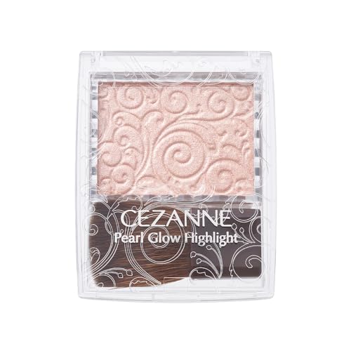 CEZANNE Pearl Glow Highlight 02 Rose Beige 2.4g Shimmering Highlighter