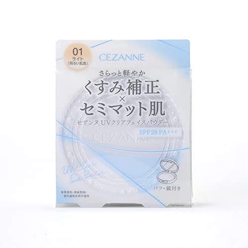 CEZANNE UV Clear Face Powder 01 Lightweight Powder with SPF28