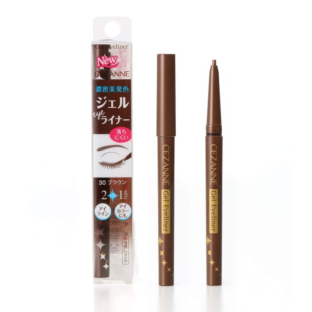 CEZANNE Gel Eyeliner Waterproof Brown 0.1g