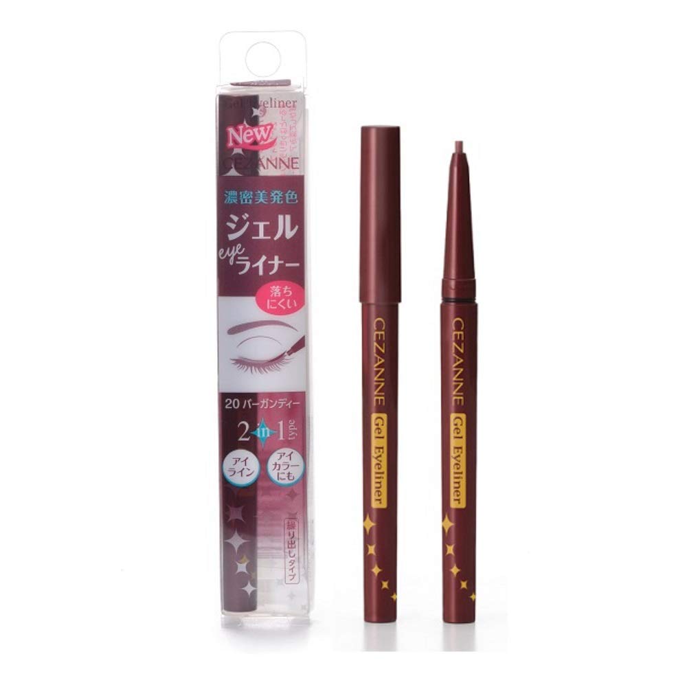 CEZANNE Gel Eyeliner 20 Burgundy Waterproof 0.1g