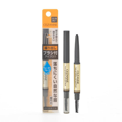 CEZANNE Cezanne Brush-On Eyebrow Twist-Up 05 Natural Gray 0.21g Twist-Up Type Waterproof Gram (x 1)