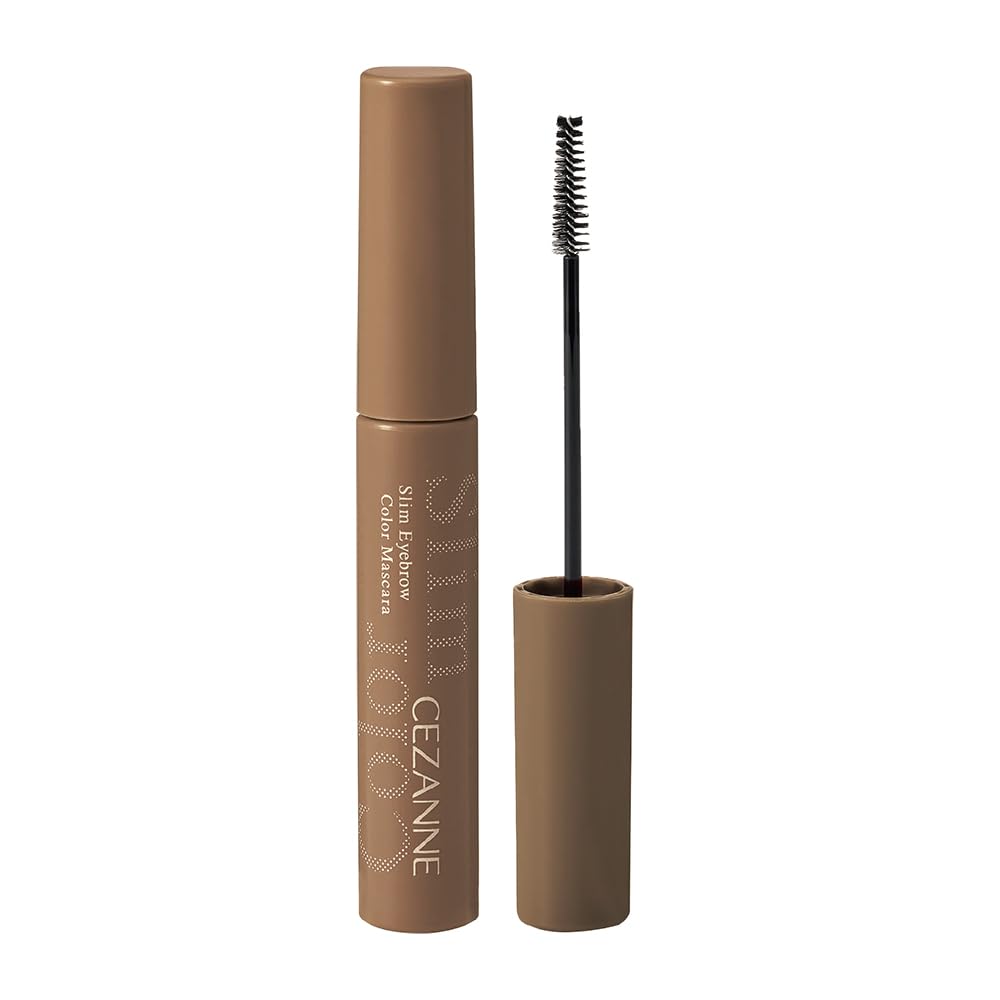 CEZANNE Eyebrow Mascara C6 Natural Brown 4g with Fine Brush