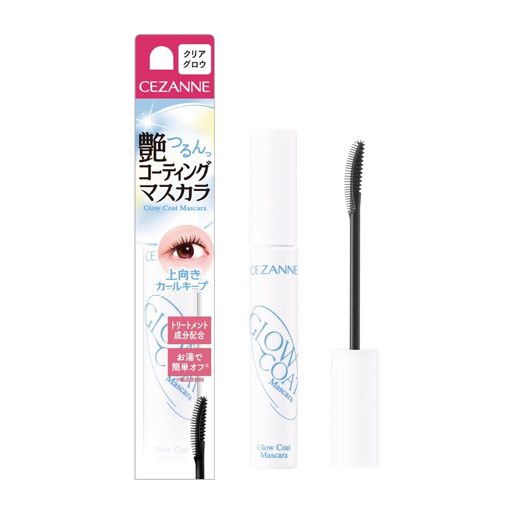 CEZANNE Glow Coat Mascara Clear Glow 6.0g for Lustrous Lashes