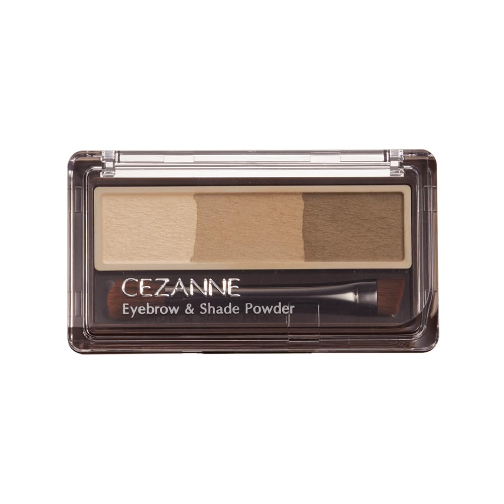 CEZANNE Eyebrow and Shade Powder Natural Brown 1.5g for Defined Brows