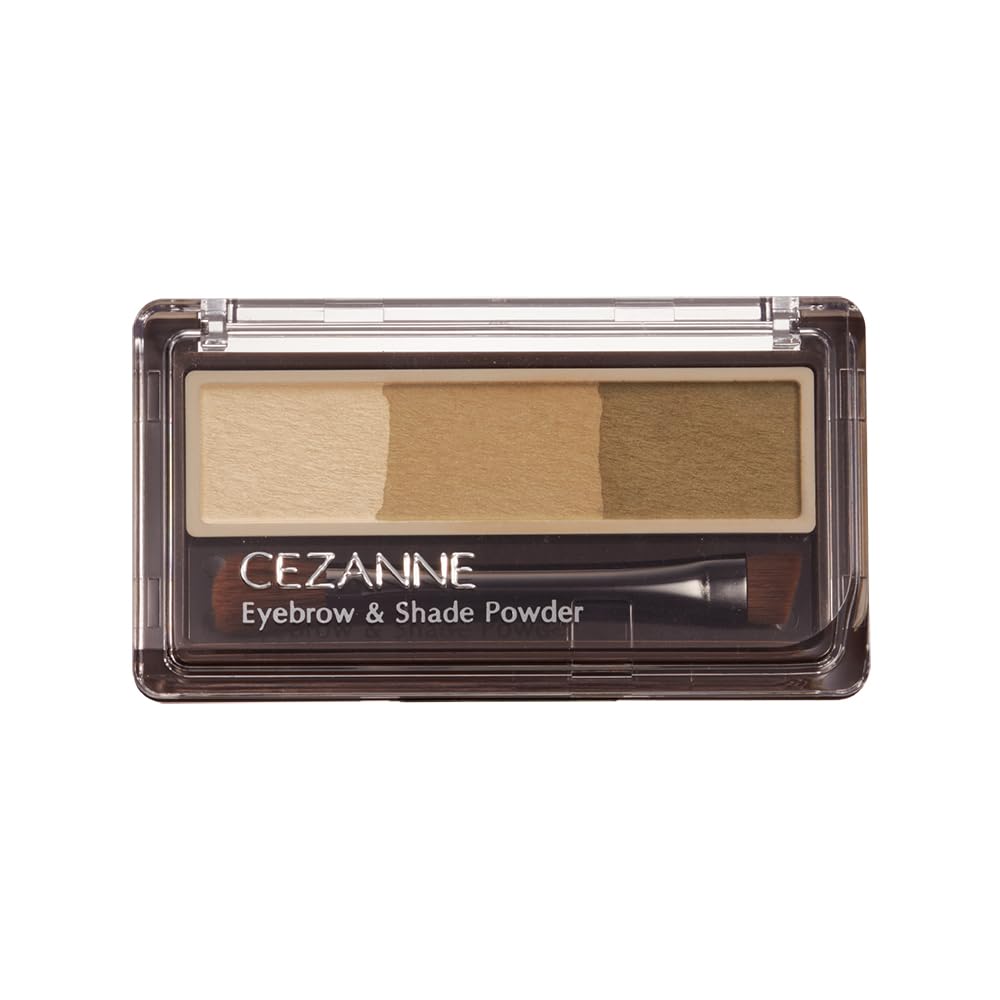 CEZANNE Eyebrow & Shade Powder Camel Brown 1.5g for Natural Definition