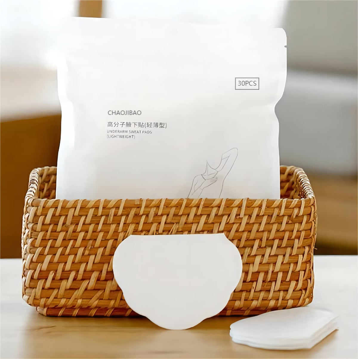 Chaojibao Disposable Sweat Pads 30 Count for Odor Control