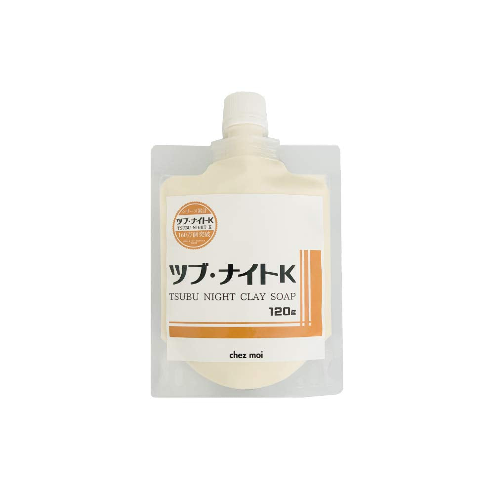 chezmoi Tsubu Night K Clay Soap Facial Cleanser 120g for Rough Skin