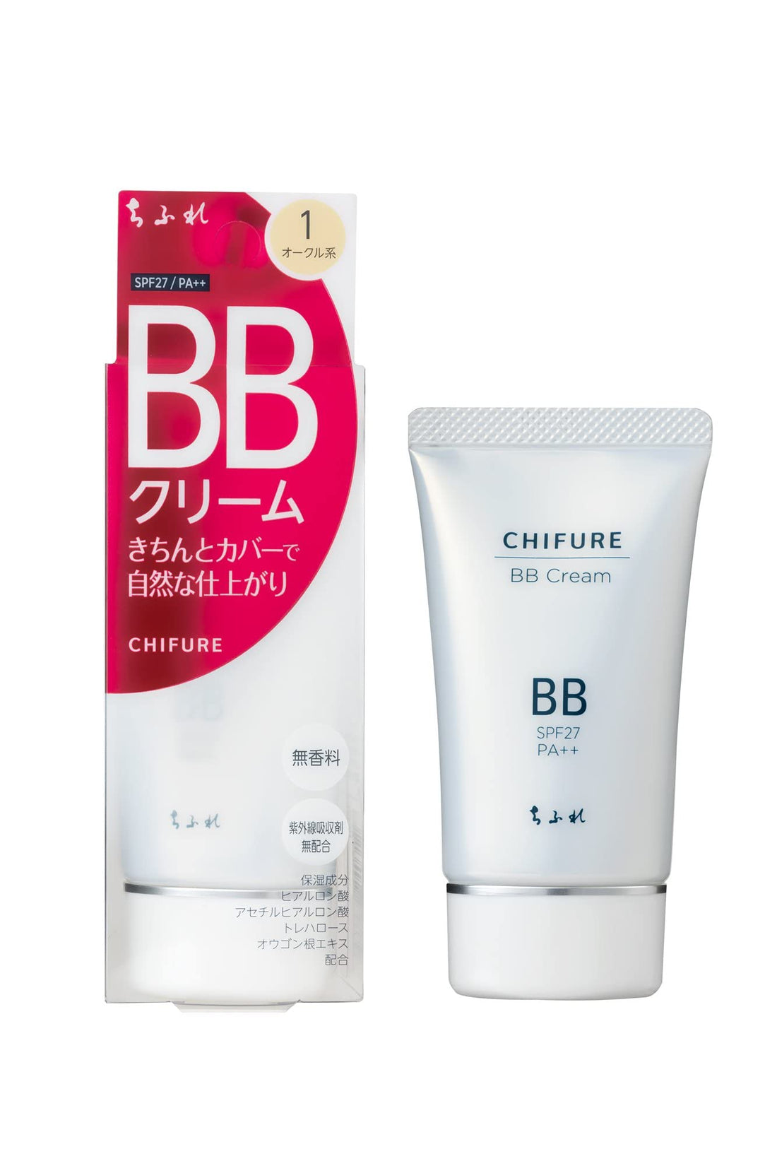 Chifure BB Cream Fragrance-Free 1 Ocher Type 50 Grams