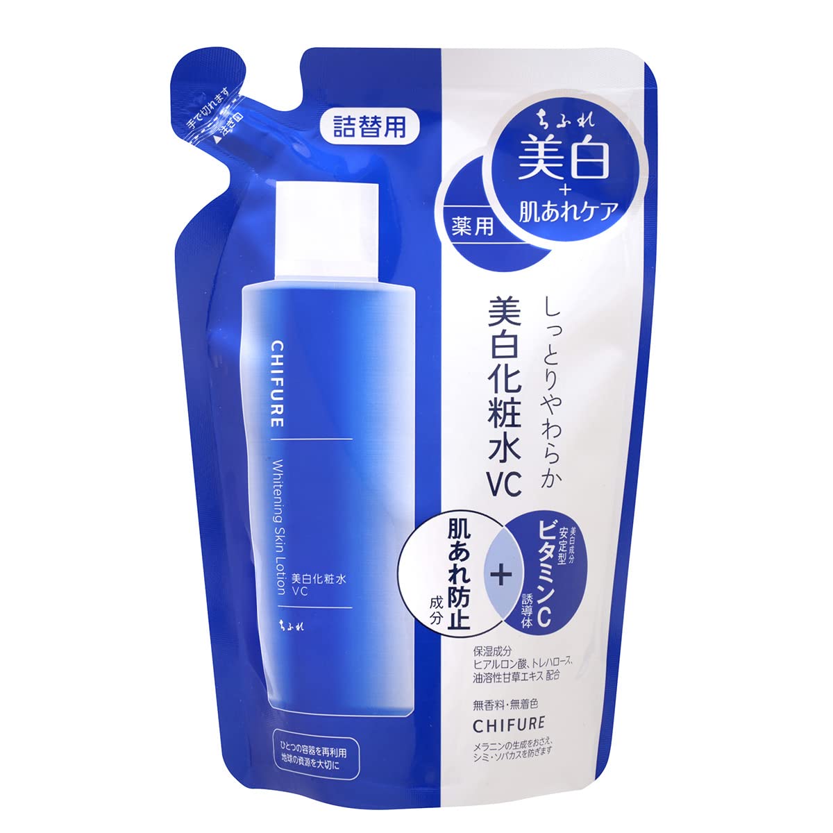 Chifure [Quasi-Drug] Whitening Lotion VC Refill Whitening VC No Artificial Fragrance 1 Unit