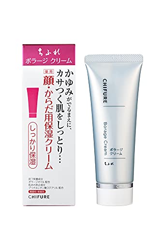 Chifure Borage Cream 80g Fragrance-Free Moisturizing Cream