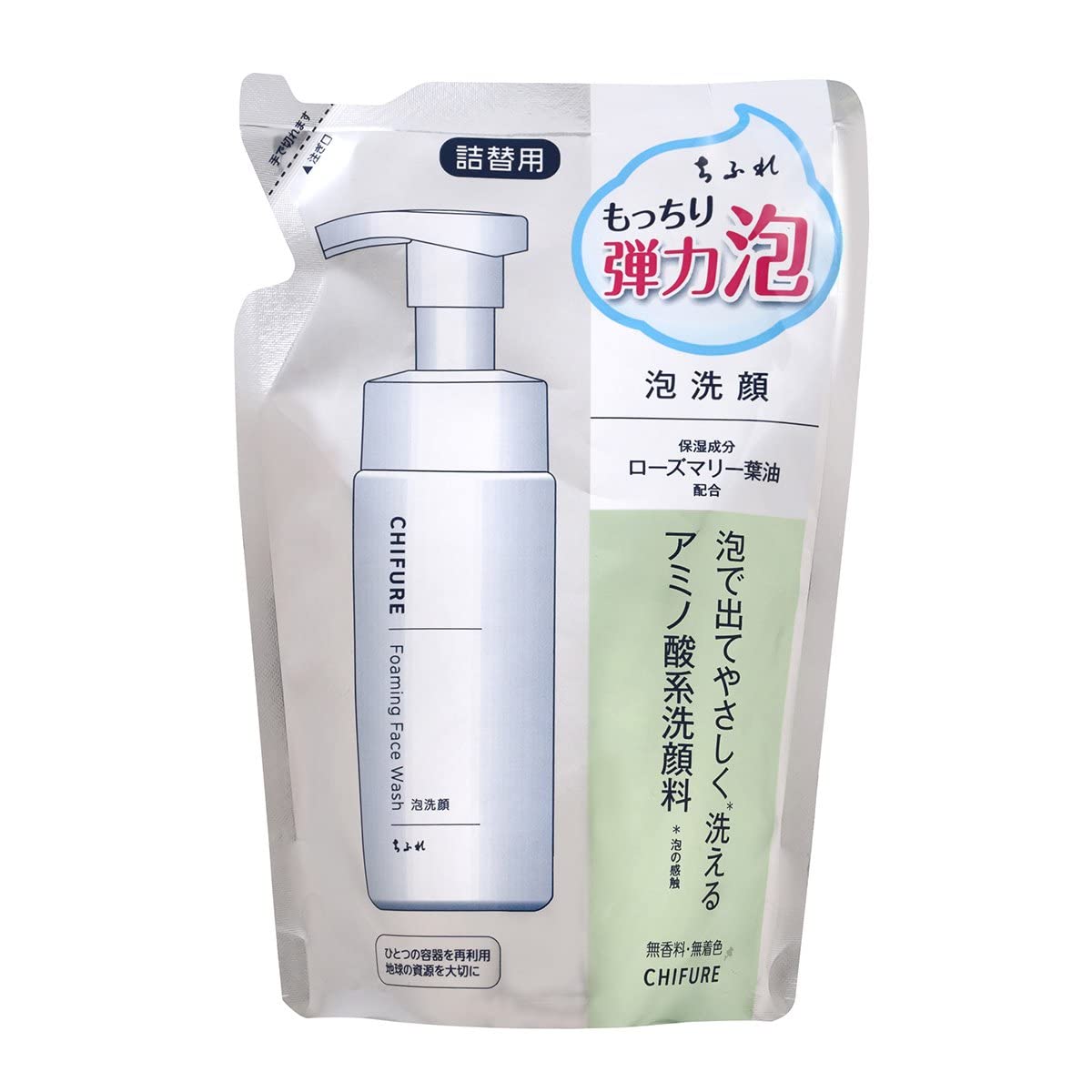 Chifure Foaming Face Wash Refill 150ml for Gentle Cleansing
